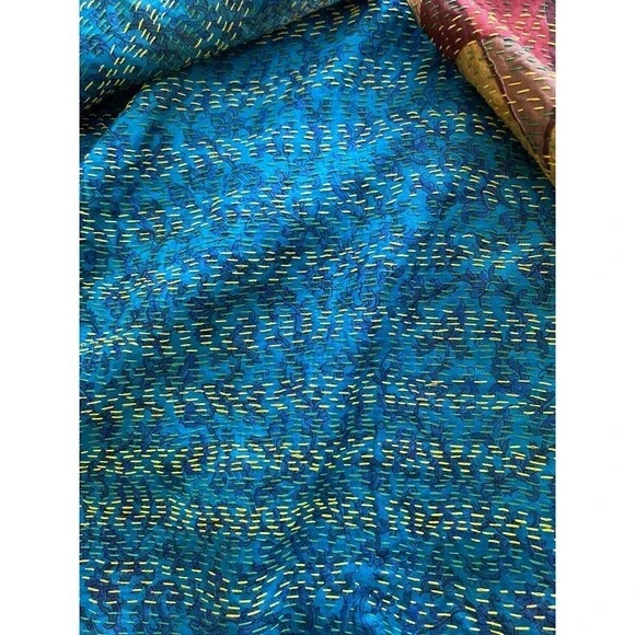 100% Silk Art Deco Embroidered Cardigan Short Sleeve - Picture 4 of 10